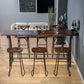 Industrial Style Bar Dining Table Cafe and Breakroom Bar Stool Table
