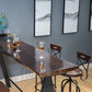 Industrial Style Bar Dining Table Cafe and Breakroom Bar Stool Table
