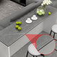 Mesa de comedor de bar interior contemporánea Mesa de taburete de bar rectangular