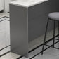 Mesa de comedor de bar interior contemporánea Mesa de taburete de bar rectangular