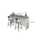 Mesa de comedor de bar interior contemporánea Mesa de taburete de bar rectangular