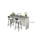 Mesa de comedor de bar interior contemporánea Mesa de taburete de bar rectangular