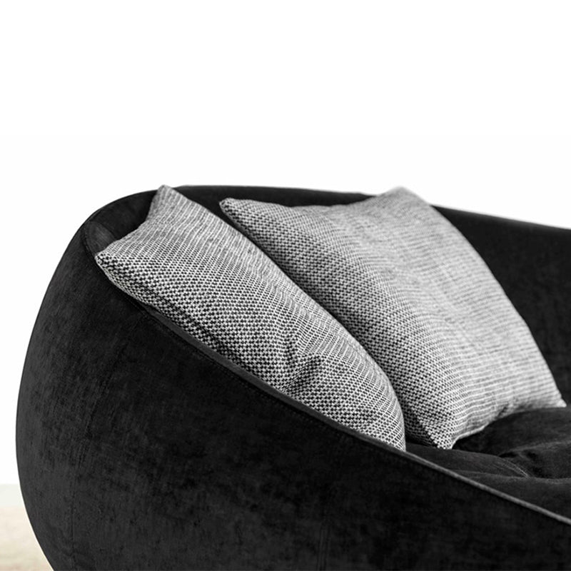 Living Room Chaise Rolled Arms Modern Chaise Lounge with Upholster