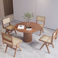 Set di dinette in stile moderno 1/2/3/5 pezzi tavolo da dinette in legno solido rotondo con sedie solide