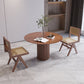 Set di dinette in stile moderno 1/2/3/5 pezzi tavolo da dinette in legno solido rotondo con sedie solide