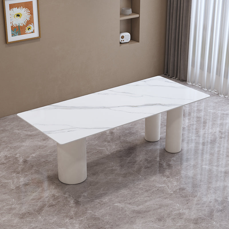 Contemporary Stone Furniture 1/5 Pcs Dining Room Table Set for Home Clearhalo 'Dining Room Sets' 'Dining Tables & Seating' 'dining_room_set' 'furn' 'furn_dining_room_set' 'Furniture' 'Kitchen & Dining Furniture' 7239512