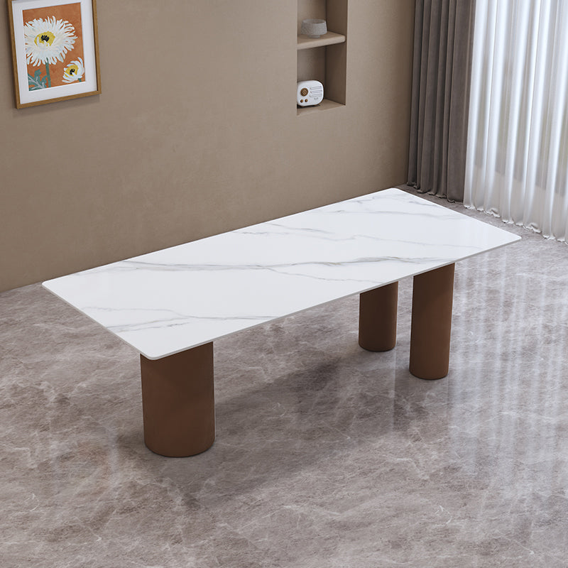 Contemporary Stone Furniture 1/5 Pcs Dining Room Table Set for Home Clearhalo 'Dining Room Sets' 'Dining Tables & Seating' 'dining_room_set' 'furn' 'furn_dining_room_set' 'Furniture' 'Kitchen & Dining Furniture' 7239513