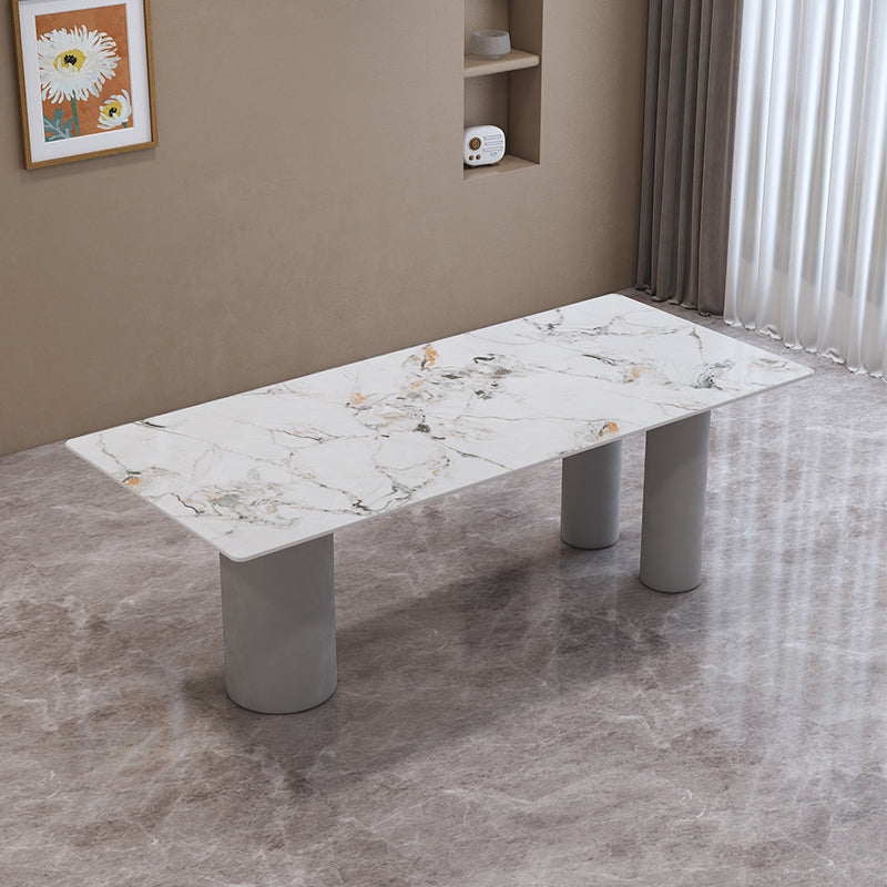 Contemporary Stone Furniture 1/5 Pcs Dining Room Table Set for Home Clearhalo 'Dining Room Sets' 'Dining Tables & Seating' 'dining_room_set' 'furn' 'furn_dining_room_set' 'Furniture' 'Kitchen & Dining Furniture' 7239515