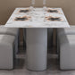 Contemporary Stone Furniture 1/5 Pcs Dining Room Table Set for Home Clearhalo 'Dining Room Sets' 'Dining Tables & Seating' 'dining_room_set' 'furn' 'furn_dining_room_set' 'Furniture' 'Kitchen & Dining Furniture' 7239518
