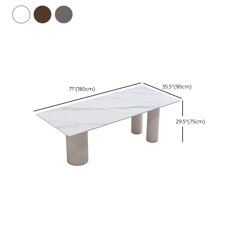 Contemporary Stone Furniture 1/5 Pcs Dining Room Table Set for Home Clearhalo 'Dining Room Sets' 'Dining Tables & Seating' 'dining_room_set' 'furn' 'furn_dining_room_set' 'Furniture' 'Kitchen & Dining Furniture' 7239527