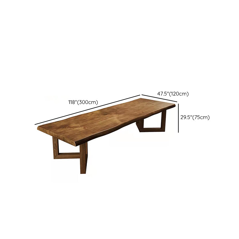 モダンなダイニングルームセット1/4/9 PCS長方形のテーブル付きソリッドウッドダイニングセット