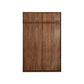 Walnut Solid Wood Wardrobe Freestanding Wardrobe with Sliding Doors