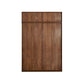 Walnut Solid Wood Wardrobe Freestanding Wardrobe with Sliding Doors