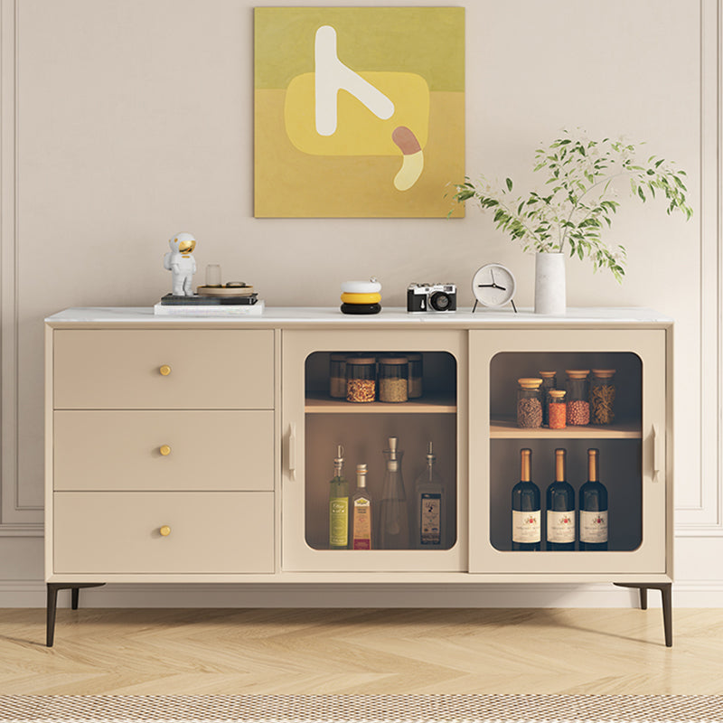 Porte di vetro contemporanea Server da pranzo Gabetti soggiorno Crediti