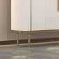 Gambe metalliche Sideboard bianca Tabella 35,4 "supporto a buffet alto con archiviazione