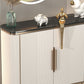 Gambe metalliche Sideboard bianca Tabella 35,4 "supporto a buffet alto con archiviazione