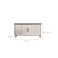 Gambe metalliche Sideboard bianca Tabella 35,4 "supporto a buffet alto con archiviazione