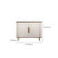 Gambe metalliche Sideboard bianca Tabella 35,4 "supporto a buffet alto con archiviazione
