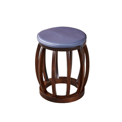 Traditions Solid Wood Vanity Set with Stool Set Brown Dresser with 2-Drawer and Mirror