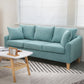 27" Wide Contemporary Sofa Fabric 3 Seater Pillows Cushions Seating Mint Green Clearhalo 'furn' 'furn_sofas' 'Furniture' 'Living Room Furniture' 'Sofa' 'sofas' 7240215