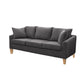 27" Wide Contemporary Sofa Fabric 3 Seater Pillows Cushions Seating Clearhalo 'furn' 'furn_sofas' 'Furniture' 'Living Room Furniture' 'Sofa' 'sofas' 7240223
