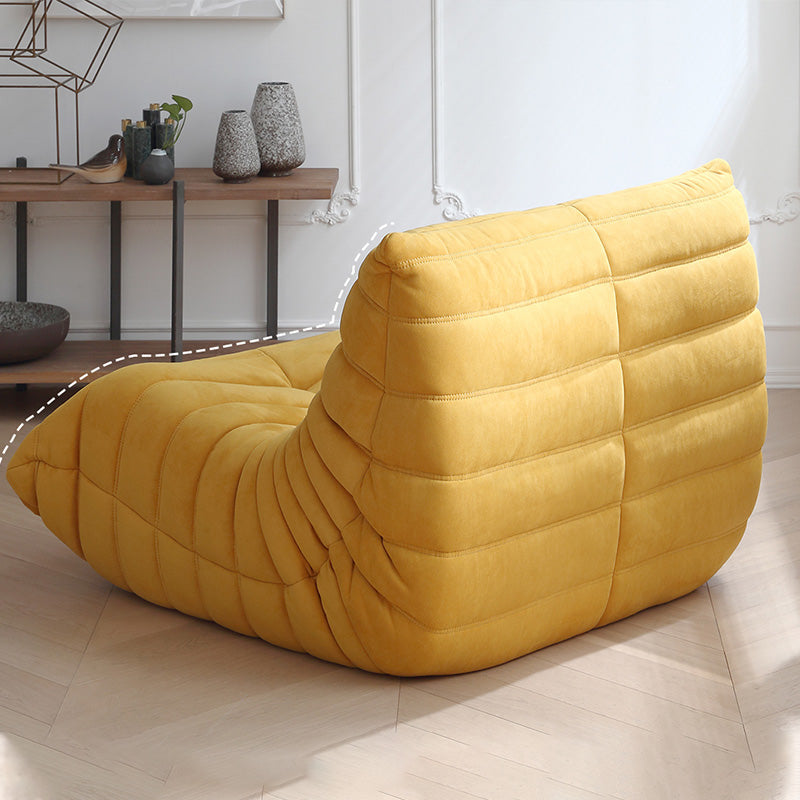 40" Wide Contemporary Sofa Leather Tufted Armless Stationary Seating Clearhalo 'furn' 'furn_sofas' 'Furniture' 'Living Room Furniture' 'Sofa' 'sofas' 7240250