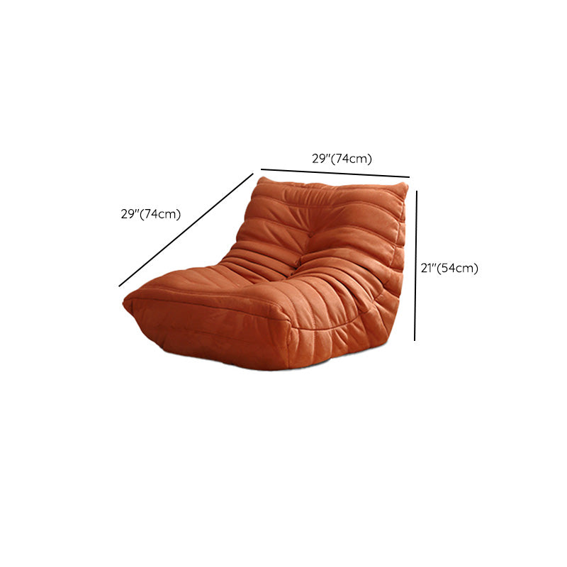 40" Wide Contemporary Sofa Leather Tufted Armless Stationary Seating Clearhalo 'furn' 'furn_sofas' 'Furniture' 'Living Room Furniture' 'Sofa' 'sofas' 7240258