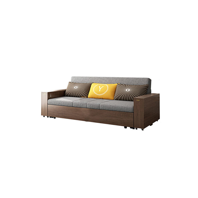 29 "Sofa contemporain de large Futon Grey Storage Tissu Sleeper Sleepa