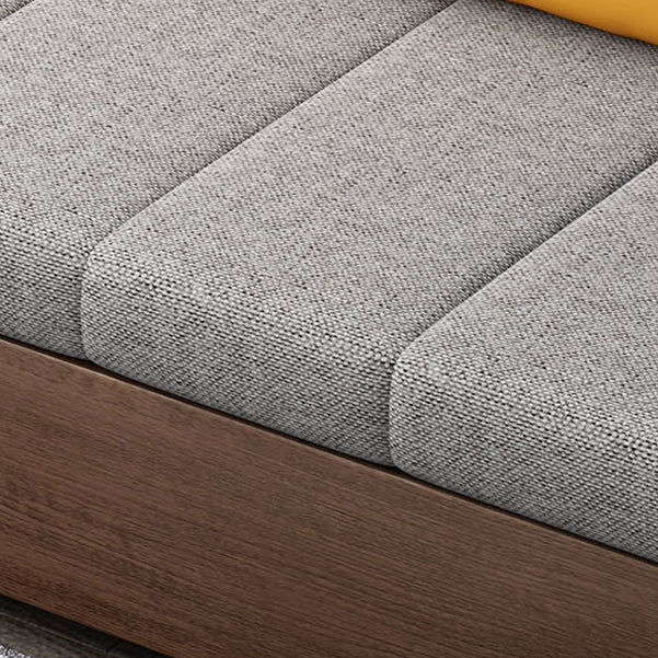 29 "Sofa contemporain de large Futon Grey Storage Tissu Sleeper Sleepa