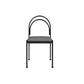 Industrial Style Armless Dining Chair Metal Frame Open Back Dining Chair for Bedroom