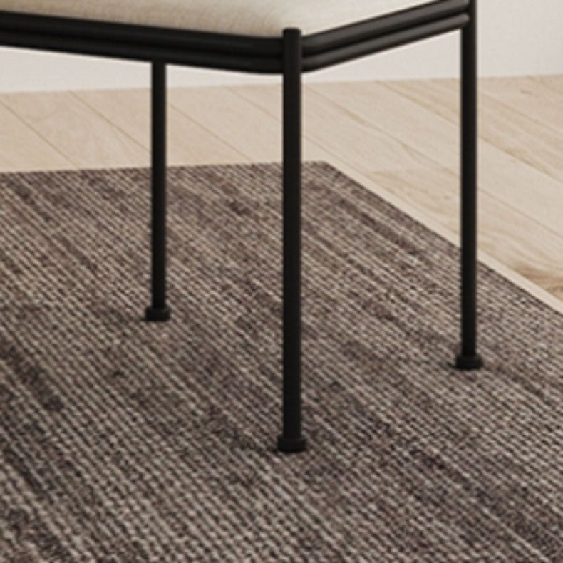 Industrial Style Armless Dining Chair Metal Frame Open Back Dining Chair for Bedroom