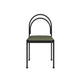 Industrial Style Armless Dining Chair Metal Frame Open Back Dining Chair for Bedroom