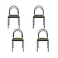 Industrial Style Armless Dining Chair Metal Frame Open Back Dining Chair for Bedroom
