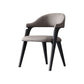 Industrial Style Arm Dining Chair Faux Leather Open Back Dining Chair for Bedroom Black 1 Piece Clearhalo 'Dining Chairs' 'Dining Tables & Seating' 'dining_chair' 'furn' 'furn_dining_chair' 'Furniture' 'Kitchen & Dining Furniture' 7240640