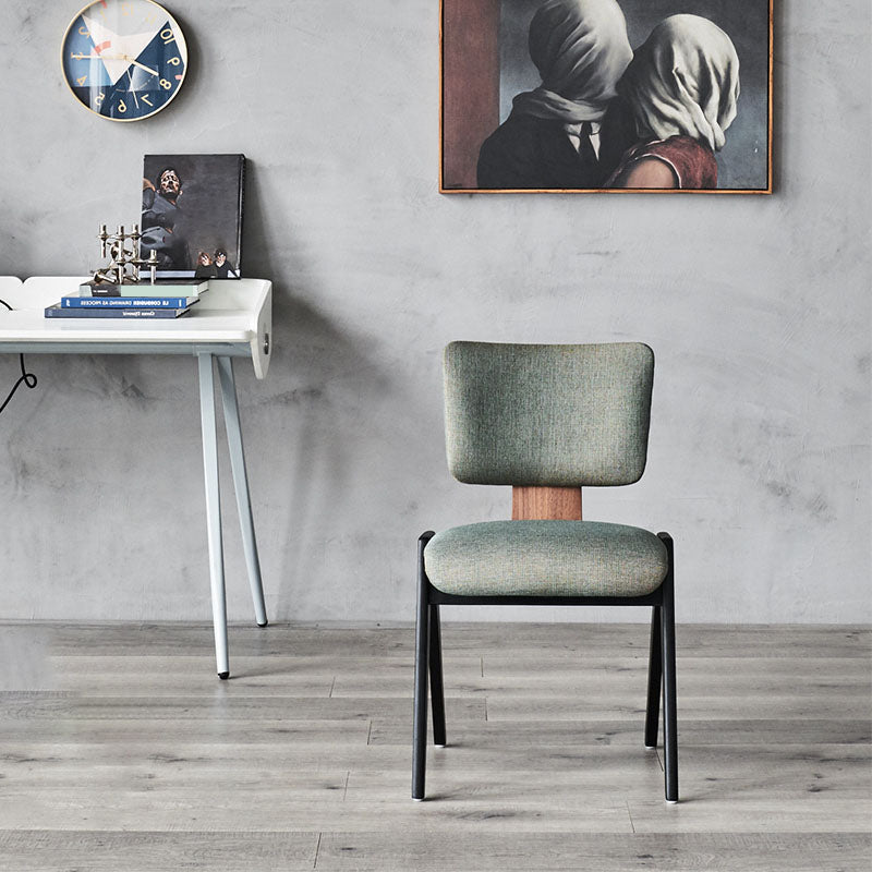 Industrieller Stil armloser Esstuhl Holzbasis offener Esstuhl für Schlafzimmer