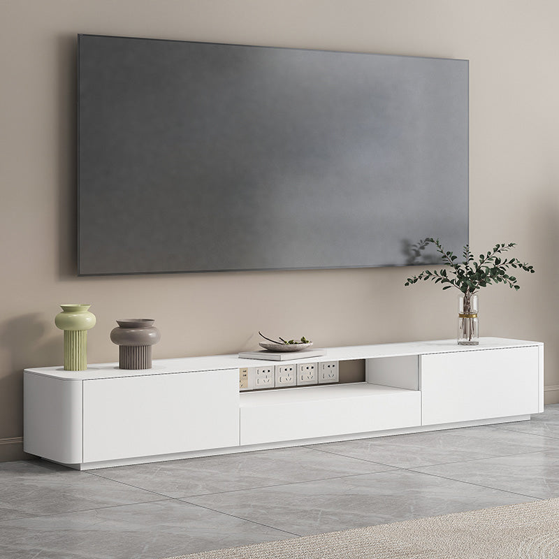 Modern TV Console Wooden Media Console TV Stand with Drawers 79"L x 16"W x 16"H Clearhalo 'furn' 'furn_tv_stands_entertainment_centers' 'Furniture' 'Living Room Furniture' 'TV Stands & Entertainment Centers' 'TV Stands & Media Storage Furniture' 'tv_stands_entertainment_centers' 7240887