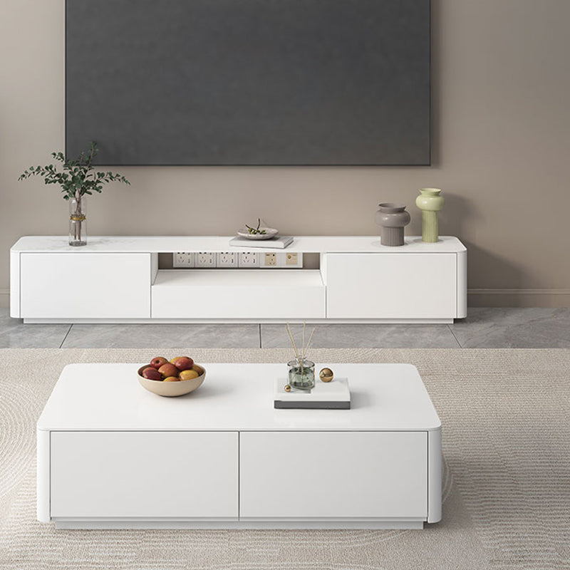 Modern TV Console Wooden Media Console TV Stand with Drawers Clearhalo 'furn' 'furn_tv_stands_entertainment_centers' 'Furniture' 'Living Room Furniture' 'TV Stands & Entertainment Centers' 'TV Stands & Media Storage Furniture' 'tv_stands_entertainment_centers' 7240890