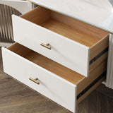 Console moderna con console multimediale con console TV in pietra con 4 cassetti