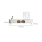 Console multimédia moderne Meuble TV Console de meuble TV en pierre avec 4 tiroirs