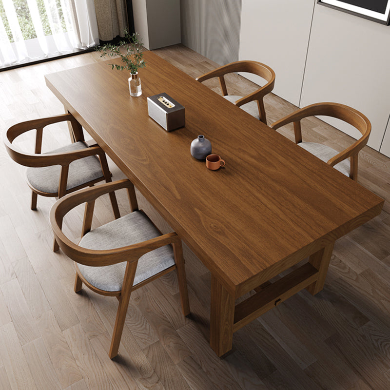 Modern Style Wooden Task Desk Rectangular Shape Office Desk with 4 Legs Clearhalo 'furn' 'furn_office_desk' 'Furniture' 'Office Desks' 'Office Furniture' 'office_desk' 7240985