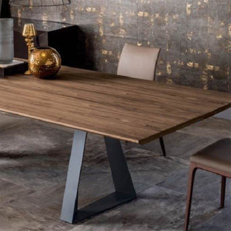 Modern Rectangular Shaped Office Table Wood Writing Desk in Brown Clearhalo 'furn' 'furn_office_desk' 'Furniture' 'Office Desks' 'Office Furniture' 'office_desk' 7241062