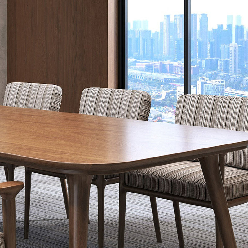 Rectangular Shaped Modern Office Tables Wooden Writing Desk in Brown Clearhalo 'furn' 'furn_office_desk' 'Furniture' 'Office Desks' 'Office Furniture' 'office_desk' 7241079