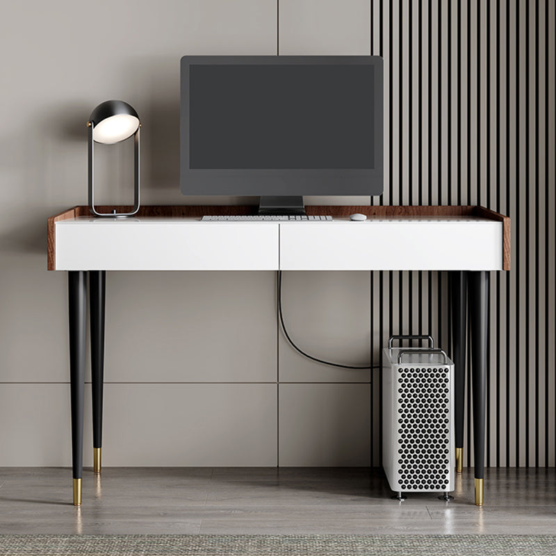 MODERNO STHEE STONE TASSTAND DESK RECTANGULER SHAPH OFFICE CONTRO con 4 gambe