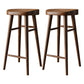 Ensemble de pub moderne à hauteur de comptoir, 1/2/3 pièces, table de bar et tabourets en bois massif