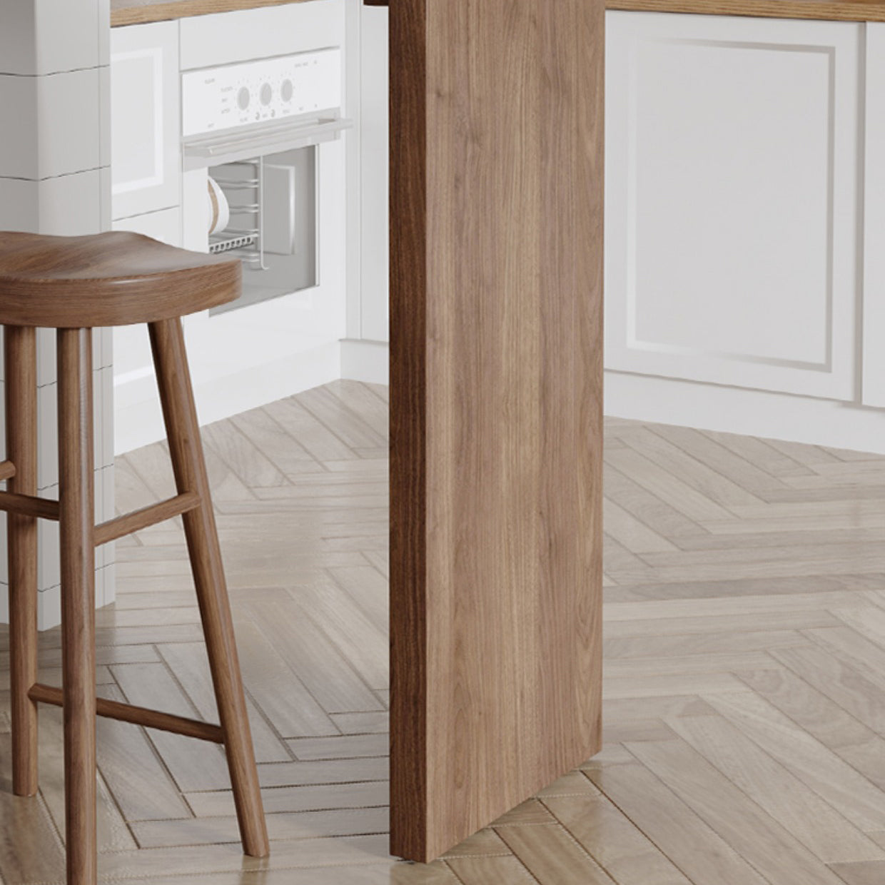 Juego de mesa de Bar y Pub de madera maciza de pino, mesa de Bar rectangular de 1/3 Uds. Y taburetes sin respaldo