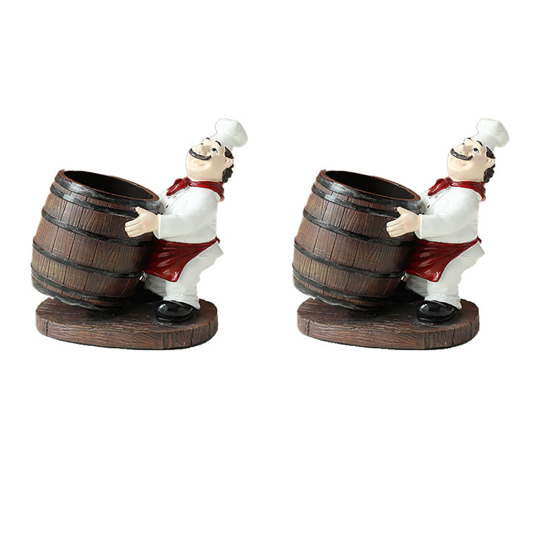 Modern Simple Resin Wine Rack Antler Shape Wine Bottle Rack for Bedroom Brown 2 Piece Set Clearhalo 'furn' 'furn_wine_racks' 'Furniture' 'Kitchen & Dining Furniture' 'Wine Racks' 'wine_racks' 7242716