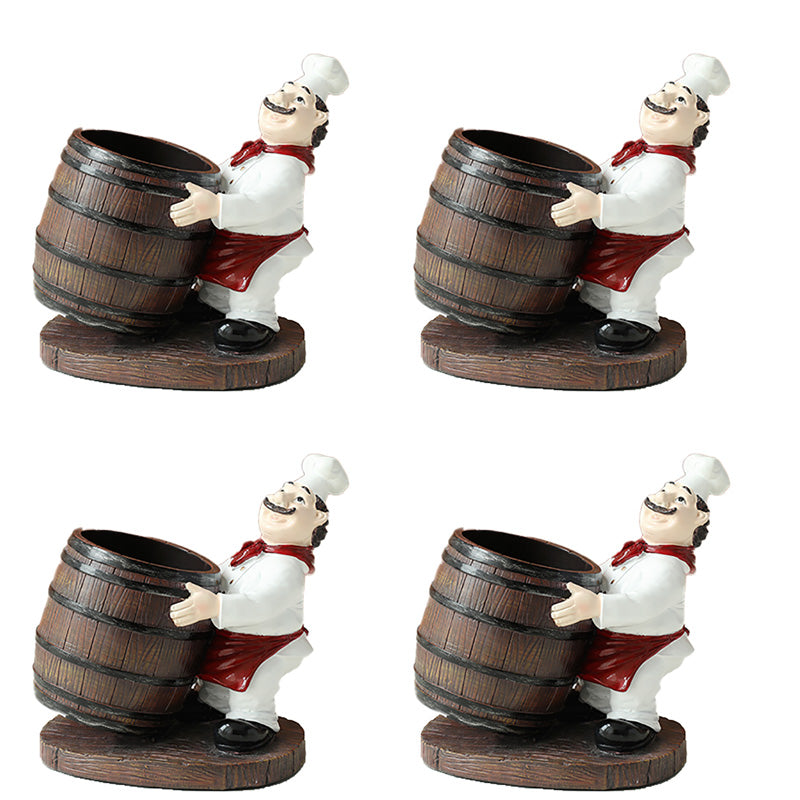 Modern Simple Resin Wine Rack Antler Shape Wine Bottle Rack for Bedroom Brown 4 Piece Set Clearhalo 'furn' 'furn_wine_racks' 'Furniture' 'Kitchen & Dining Furniture' 'Wine Racks' 'wine_racks' 7242719