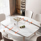 Pieds en caoutchouc de table à manger rectangulaire en pierre pliable pour salle à manger