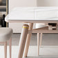 Pieds en caoutchouc de table à manger rectangulaire en pierre pliable pour salle à manger