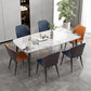 Modern Stone Rectangle Dining Table 4 Metal Legs for Dining Room Clearhalo 'Dining Tables & Seating' 'Dining Tables' 'dining_table' 'furn' 'furn_dining_table' 'Furniture' 'Kitchen & Dining Furniture' 7242776